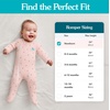 image:imageLove to Dream Romper Snug Fit Viscose from Bamboo  Side Zipper Builtin Mittens  Supports Better SleepBlush Pink