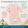 image:imageLove to Dream Romper Snug Fit Viscose from Bamboo  Side Zipper Builtin Mittens  Supports Better SleepBlush Pink