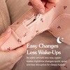 image:imageLove to Dream Romper Snug Fit Viscose from Bamboo  Side Zipper Builtin Mittens  Supports Better SleepBlush Pink