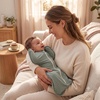 image:imageLove to Dream Swaddle UP Baby Sleep Sack SelfSoothing Swaddles for Newborns Improves Sleep Secure Fit Helps Calm Startle Reflex New Born Essentials for Baby 10 TOG Small 813 lbs Sand DollarCherries Blush