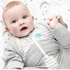 image:imageLove to Dream Swaddle Up 2in1 Transition Suit  10 TOG 1924 lbs Gray  Sleep Sack with Patented ZipOff Wings for ArmsFree Transition  Snug Fit amp Easy Diaper Changes  Moderate Temps 6875 FGray