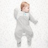 image:imageLove to Dream Swaddle Up 2in1 Transition Suit  10 TOG 1924 lbs Gray  Sleep Sack with Patented ZipOff Wings for ArmsFree Transition  Snug Fit amp Easy Diaper Changes  Moderate Temps 6875 FGray