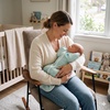image:imageLove to Dream Swaddle Up Lite Baby Sleep Sack  02 TOG 813 lbs Olive  Arms Up Swaddle Helps Baby SelfSoothe and Sleep Longer Secure Fit Helps Calm Startle Reflex Newborn Essentials 7581FSoft Blue