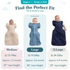 image:imageLove to Dream Swaddle Up Transition Bag  10 TOG 1924 lbs Chicken Run  Sleep Sack with Patented ZipOff Wings for ArmsFree Transition  Snug Fit amp Easy Diaper Changes  Moderate Temps 6875 FGray