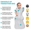 image:imageLove to Dream Swaddle Up Transition Bag  10 TOG 1924 lbs Chicken Run  Sleep Sack with Patented ZipOff Wings for ArmsFree Transition  Snug Fit amp Easy Diaper Changes  Moderate Temps 6875 FGray