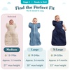 image:imageLove to Dream Swaddle Up Transition Bag  10 TOG 1924 lbs Chicken Run  Sleep Sack with Patented ZipOff Wings for ArmsFree Transition  Snug Fit amp Easy Diaper Changes  Moderate Temps 6875 FCelestial Dot Mint