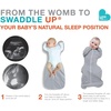 image:imageLove to Dream Swaddle Up Viscose from Bamboo Arms Up Position Soft and Sustainable Bamboo Fabric Versatile Wearable Blanket10 TOG 2024C Ideal for Moderate TempsNewborn 585 lbs Boats MistCream