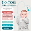 image:imageLove to Dream Swaddle Up Viscose from Bamboo Arms Up Position Soft and Sustainable Bamboo Fabric Versatile Wearable Blanket10 TOG 2024C Ideal for Moderate TempsNewborn 585 lbs Boats MistDusty Blue