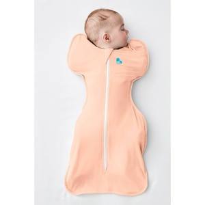 image:imageLove to Dream Swaddle UP Baby Sleep Sack SelfSoothing Swaddles for Newborns Improves Sleep Secure Fit Helps Calm Startle Reflex New Born Essentials for Baby 10 TOG Small 813 lbs Sand DollarCoral
