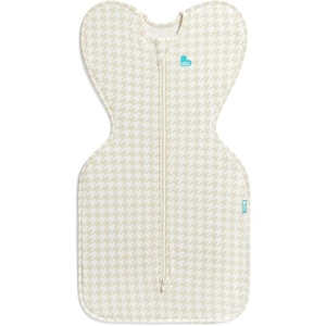image:imageLove to Dream Swaddle UP Baby Sleep Sack SelfSoothing Swaddles for Newborns Improves Sleep Secure Fit Helps Calm Startle Reflex New Born Essentials for Baby 10 TOG Small 813 lbs Sand DollarTan Houndstooth