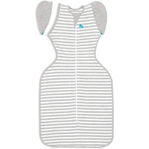 image:imageLove to Dream Swaddle Up 2in1 Transition Bag  10 TOG 2432 lbs Gray  Sleep Sack with Patented ZipOff Wings for ArmsFree Transition  Snug Fit amp Easy Diaper Changes  Moderate Temps 6875 F