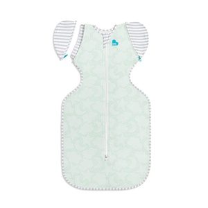 image:imageLove to Dream Swaddle Up Transition Bag  10 TOG 1319 lbs Vacation Days  Sleep Sack with Patented ZipOff Wings for ArmsFree Transition  Snug Fit amp Easy Diaper Changes  Moderate Temps 6875 FCelestial Dot Mint