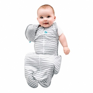 image:imageLove to Dream Swaddle Up Transition Bag  10 TOG 1924 lbs Chicken Run  Sleep Sack with Patented ZipOff Wings for ArmsFree Transition  Snug Fit amp Easy Diaper Changes  Moderate Temps 6875 FGray