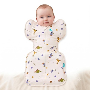 image:imageLove to Dream Swaddle Up Transition Bag  10 TOG 1924 lbs Chicken Run  Sleep Sack with Patented ZipOff Wings for ArmsFree Transition  Snug Fit amp Easy Diaper Changes  Moderate Temps 6875 FSpace Dinos