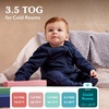 image:imageLove to Dream Extra Warm Baby Sleep Suit 612 Mo Super Soft Temp Regulating Sleeping Sack 35TOG Warm Wearable Blanket BlueDusty Blue