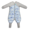 image:imageLove to Dream Extra Warm Baby Sleep Suit 612 Mo Super Soft Temp Regulating Sleeping Sack 35TOG Warm Wearable Blanket BlueDusty Blue